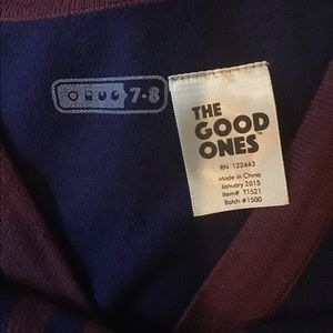 The Good Ones Cardigan w/ plaid pants 7/8 boys